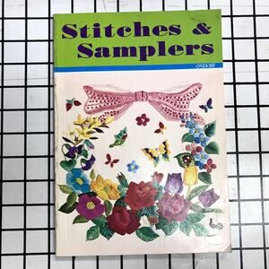 Vintage Stitches & Samplers 1974 Ondori Embroidery Guide Pattern Stitch Book